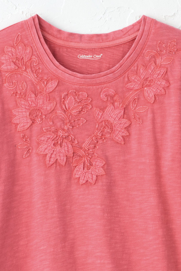 Swirling Petals Slub Tee