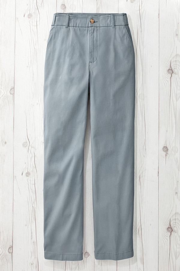 Hidden Stretch-Waist Chino Crops - Coldwater Creek