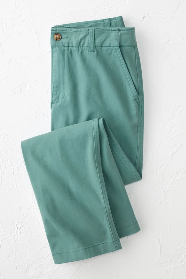 Hidden Stretch-Waist Chino Crops