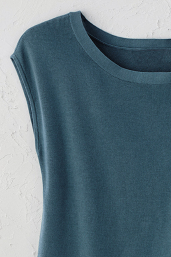 Cap-Sleeve Sweater Tee