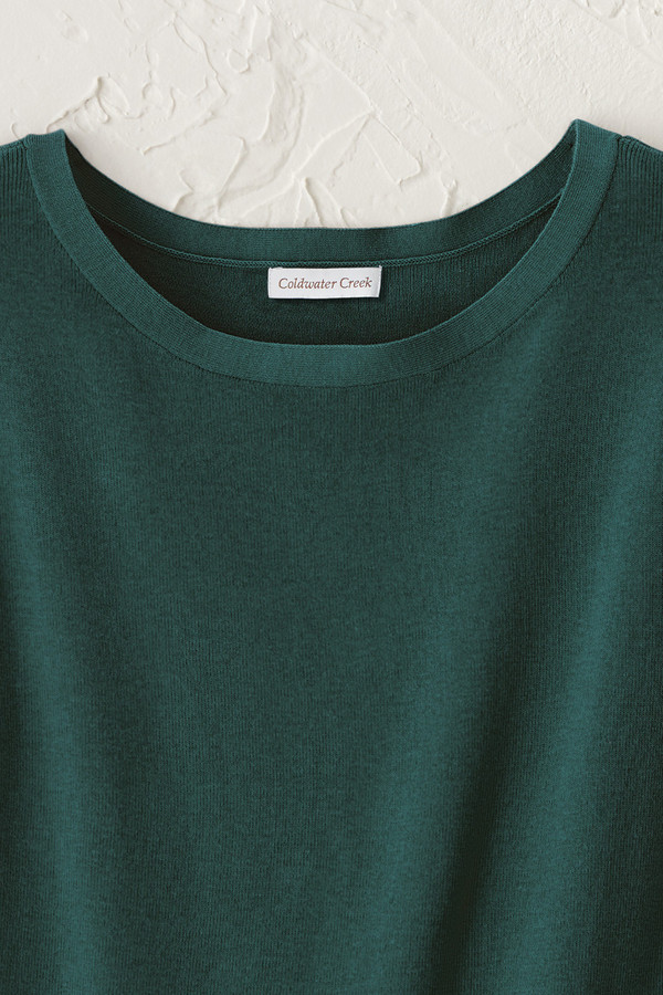 Cap-Sleeve Sweater Tee