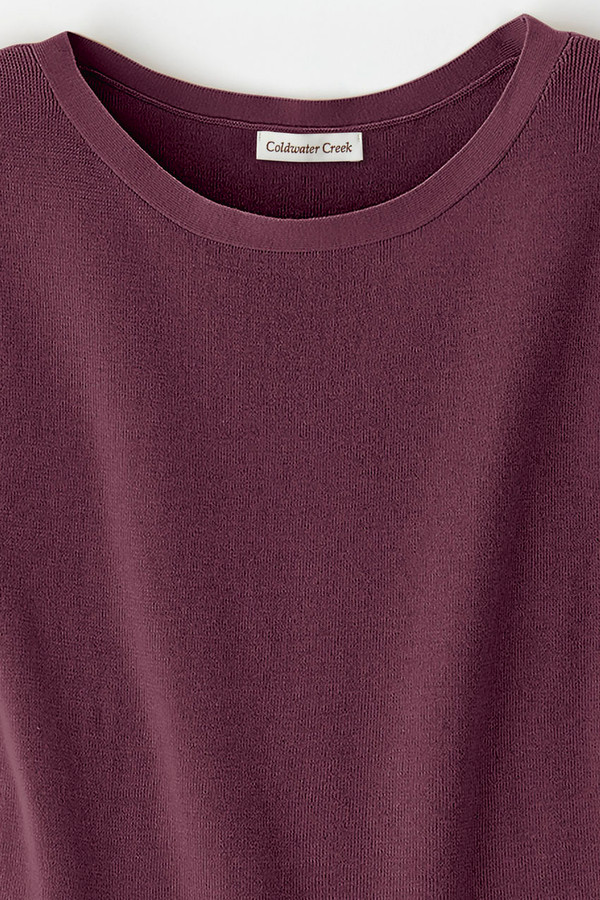 Cap-Sleeve Sweater Tee