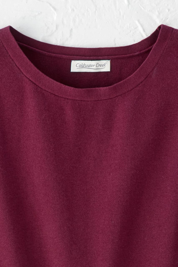 Cap-Sleeve Sweater Tee