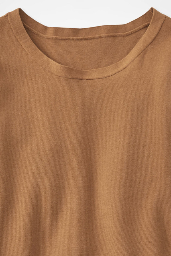 Cap-Sleeve Sweater Tee