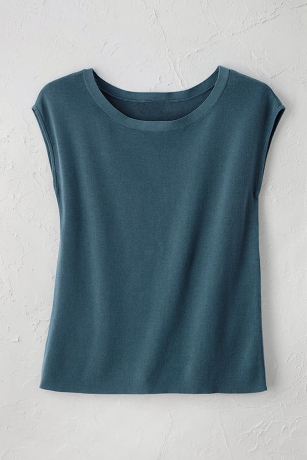 Cap-Sleeve Sweater Tee