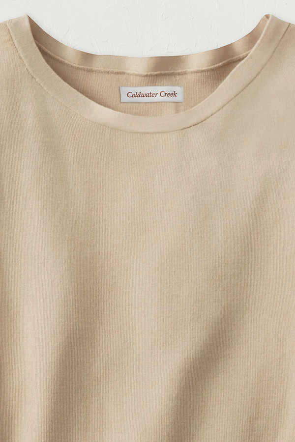 Cap-Sleeve Sweater Tee