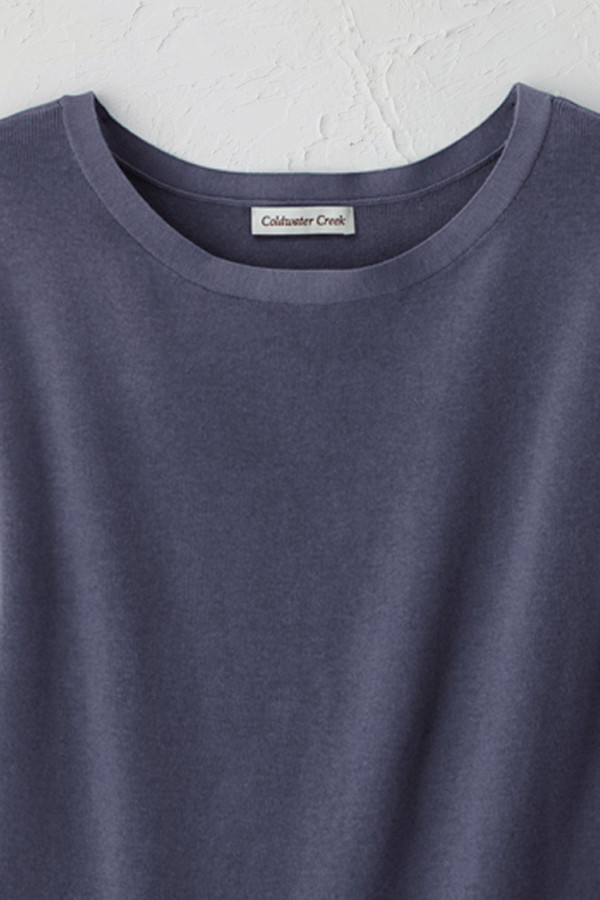 Cap-Sleeve Sweater Tee