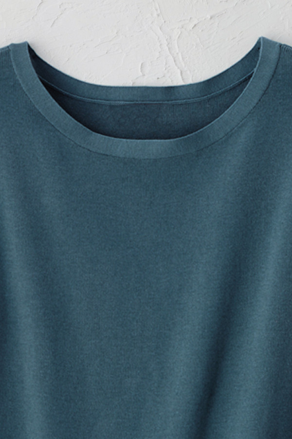 Cap-Sleeve Sweater Tee