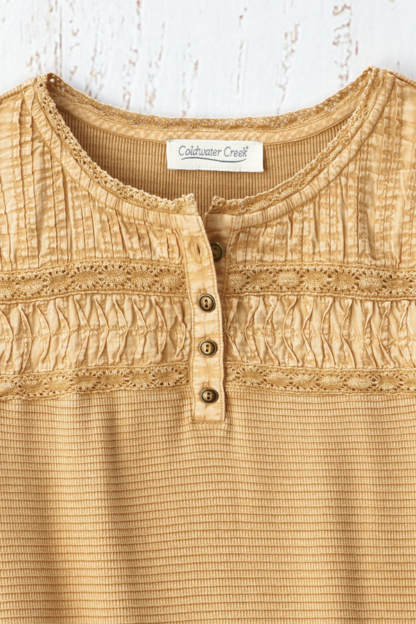 Textured Knit Henley