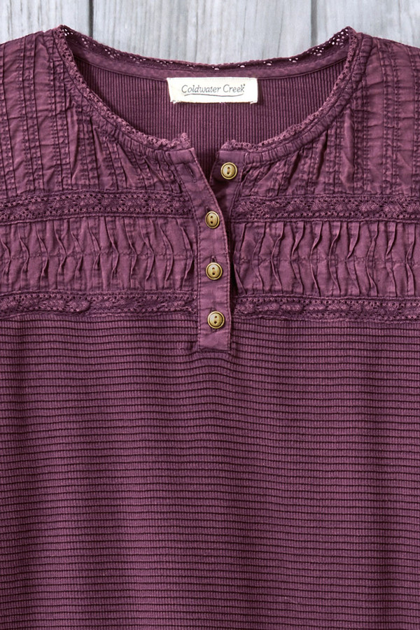Textured Knit Henley