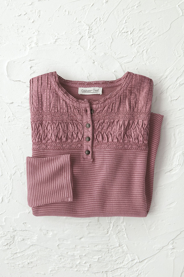 Textured Knit Henley