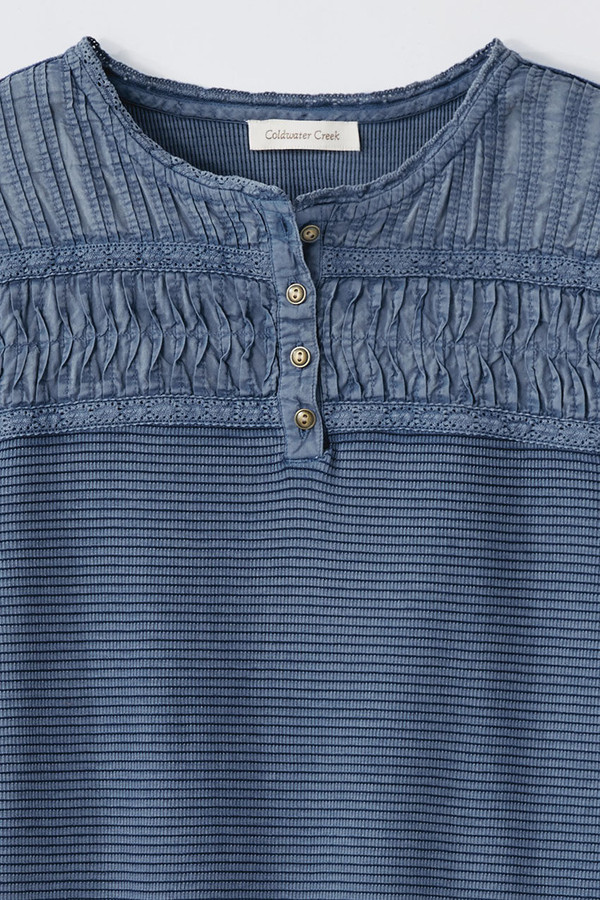 Textured Knit Henley