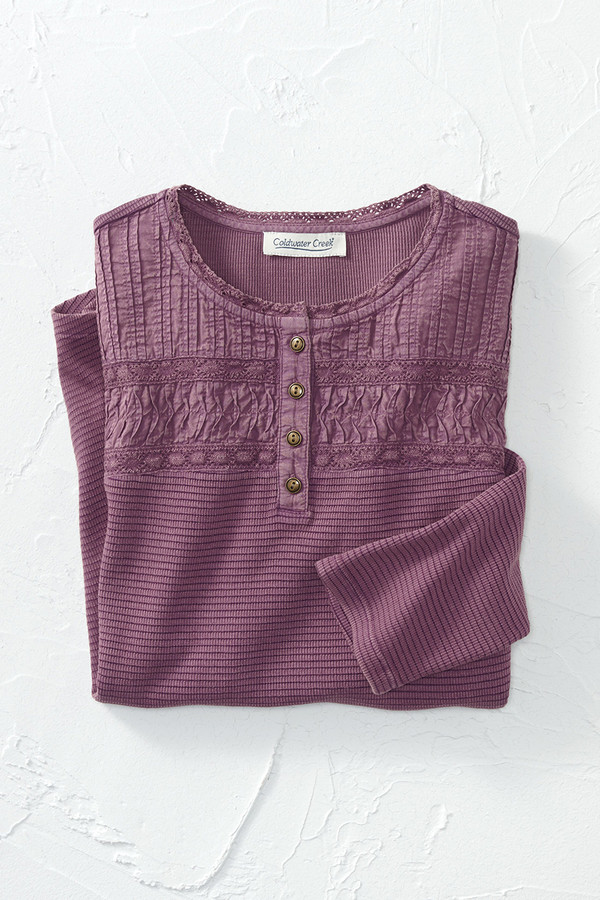 Textured Knit Henley
