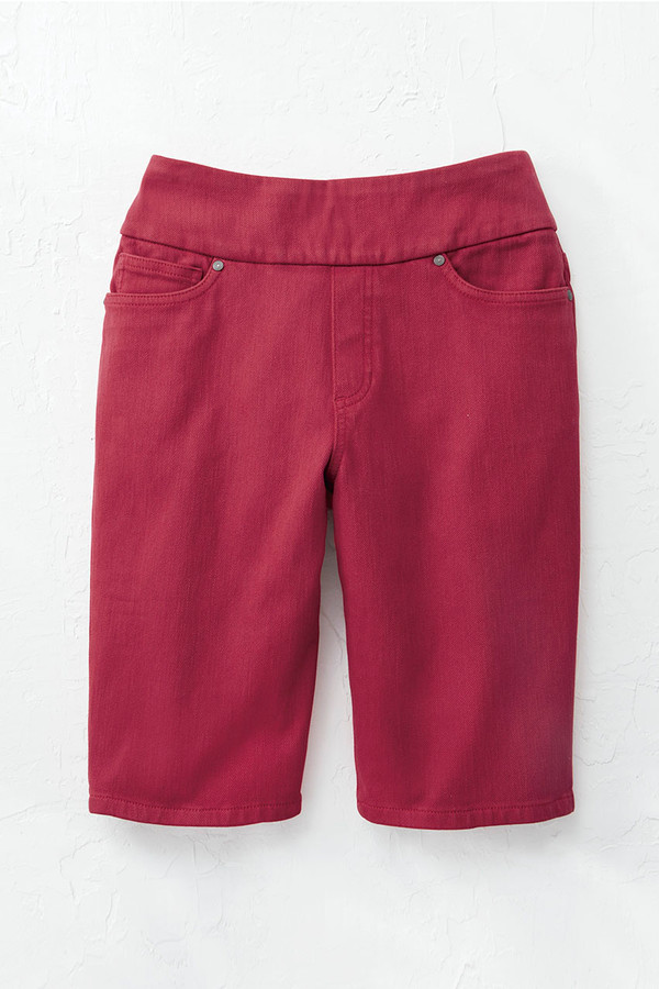 Knit Denim 11" Pull-On Shorts
