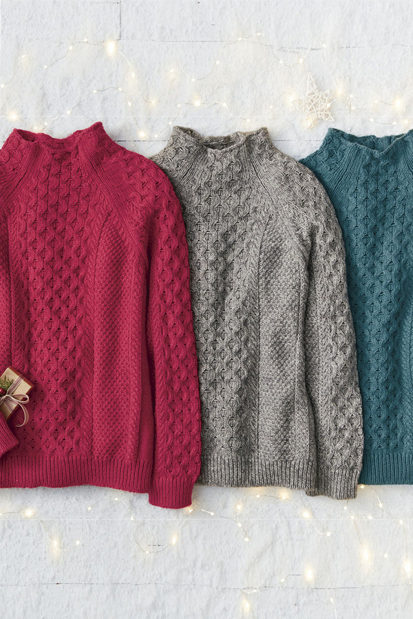 Honeycomb Pullover Sweater