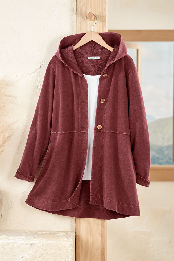 Lightweight Fleece Swing Cardigan - Coldwater Creek