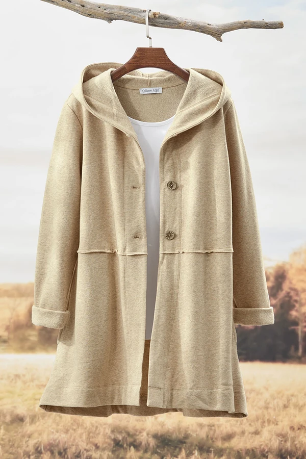 Lightweight Fleece Swing Cardigan