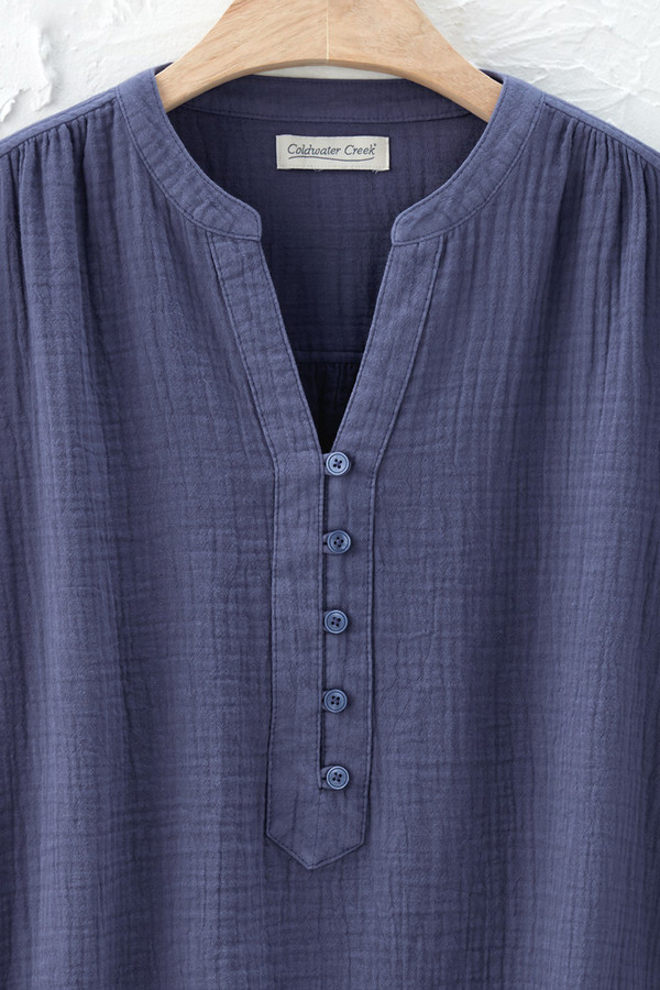 Summer Breeze Gauze Pullover - Coldwater Creek