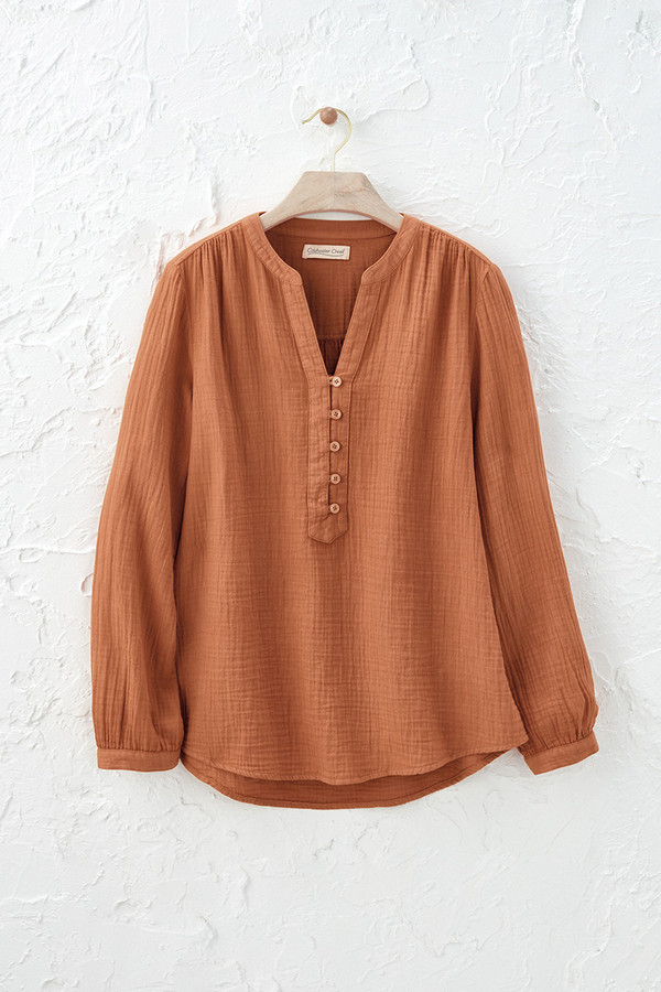 Summer Breeze Gauze Pullover - Coldwater Creek