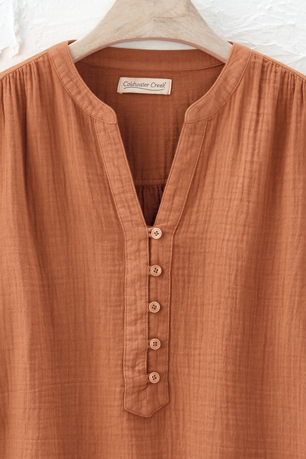 Summer Breeze Gauze Pullover - Coldwater Creek