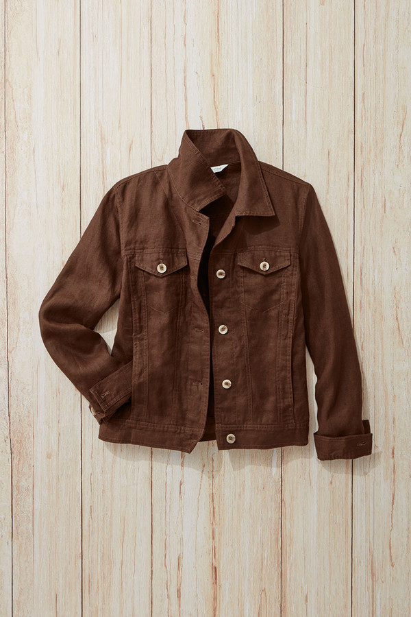 Journeys Lightweight Washable Linen Jacket - Coldwater Creek