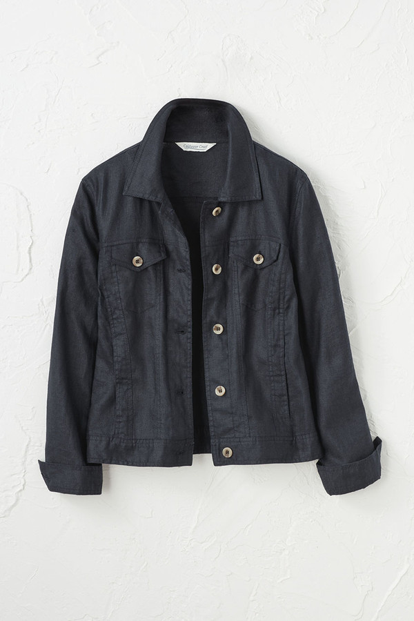 Journeys Lightweight Washable Linen Jacket - Coldwater Creek