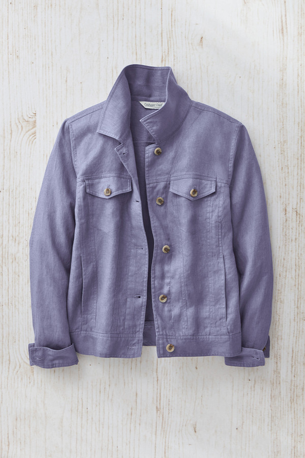新品JOURNAL STANDARD linen light jacket Journeys Lightweight Washable Linen Jacket - Coldwater Creek