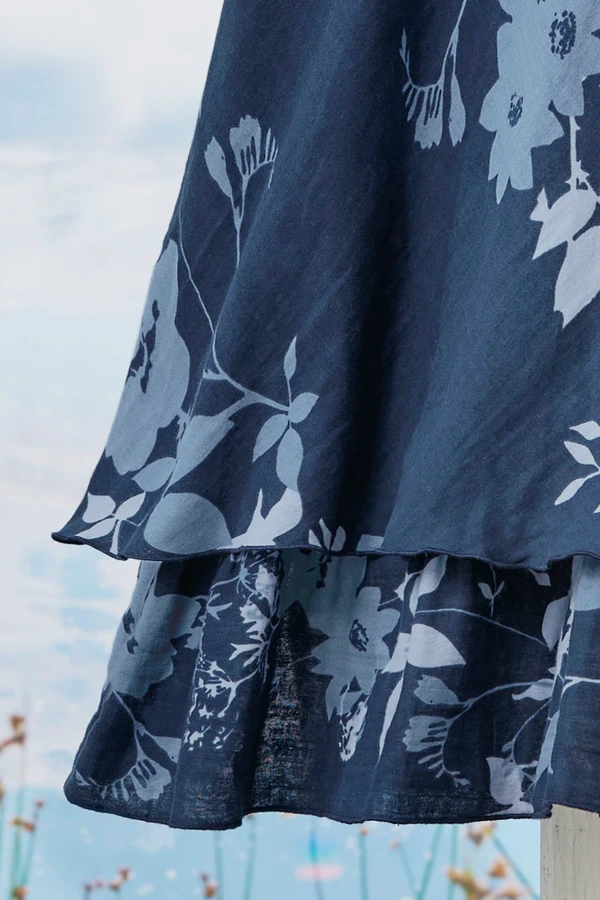 Floral Garland Gauze Dress
