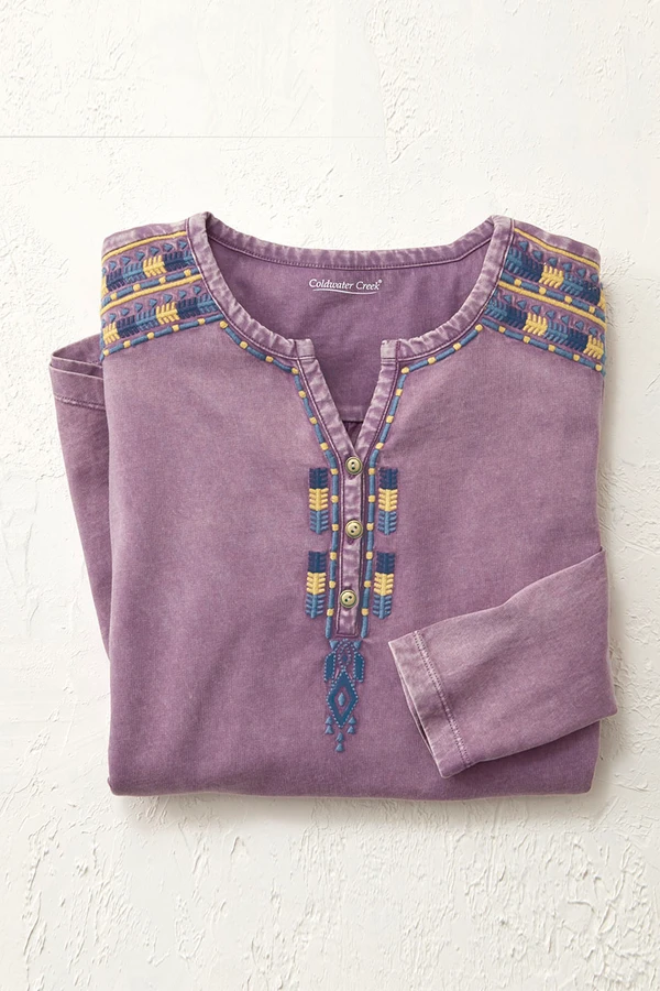 Santa Rosa Vintage-Wash Henley