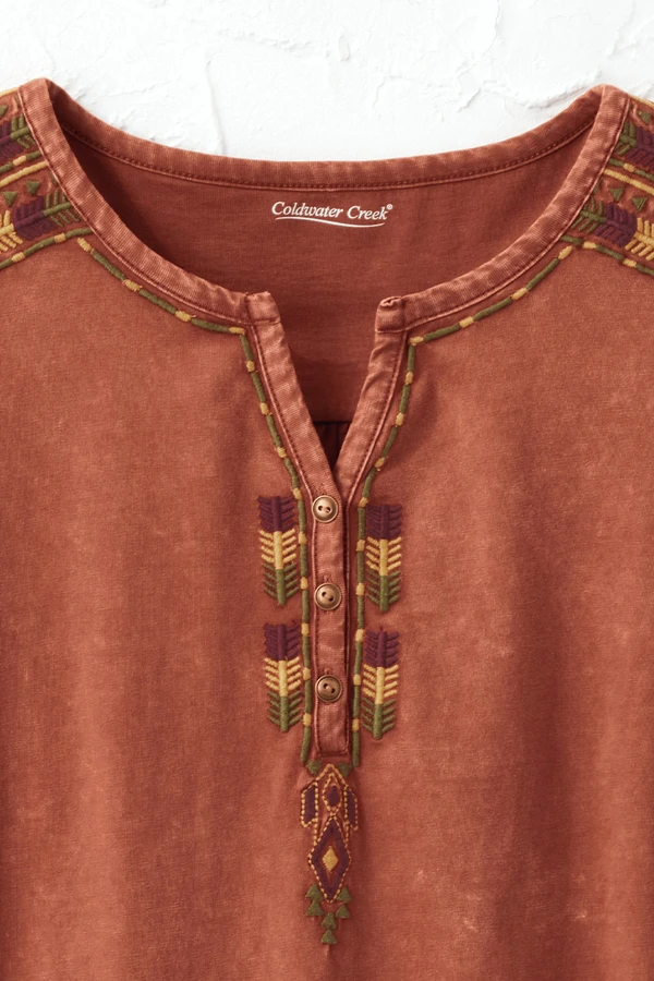 Santa Rosa Vintage-Wash Henley