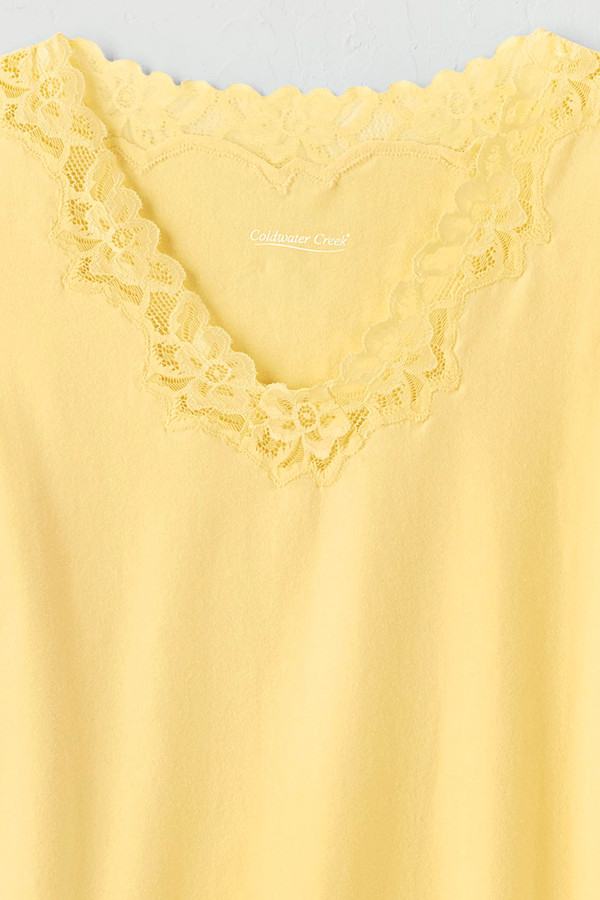 Longer Length Double Lace Tank