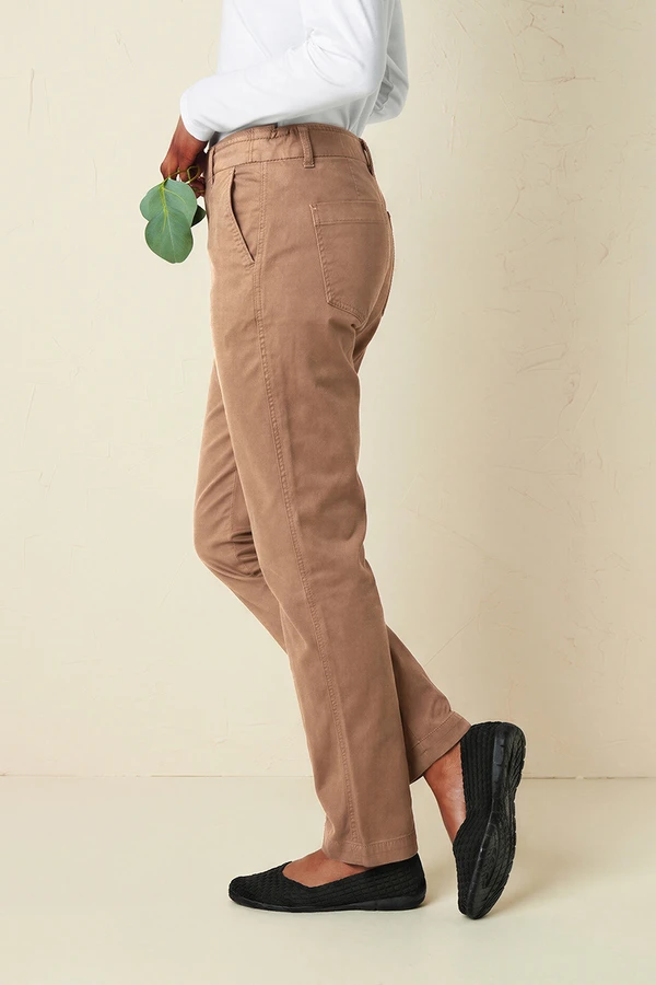 Hidden Stretch-Waist Chinos