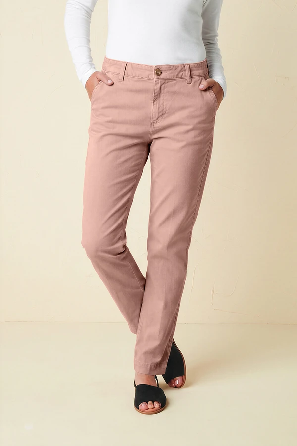 Hidden Stretch-Waist Chinos