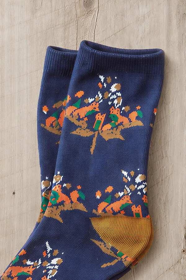 Fall Motif Socks