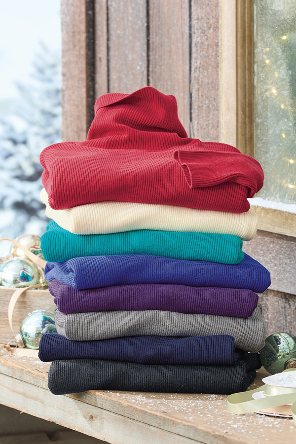 Ribbed Turtleneck Sweater - Coldwater Creek