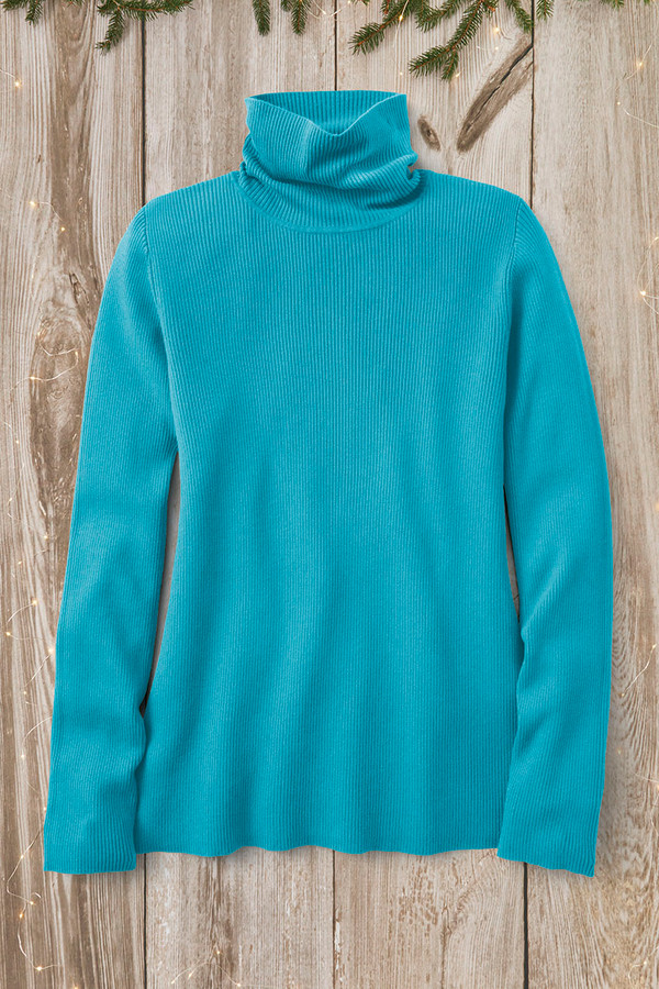 Ribbed Turtleneck Sweater