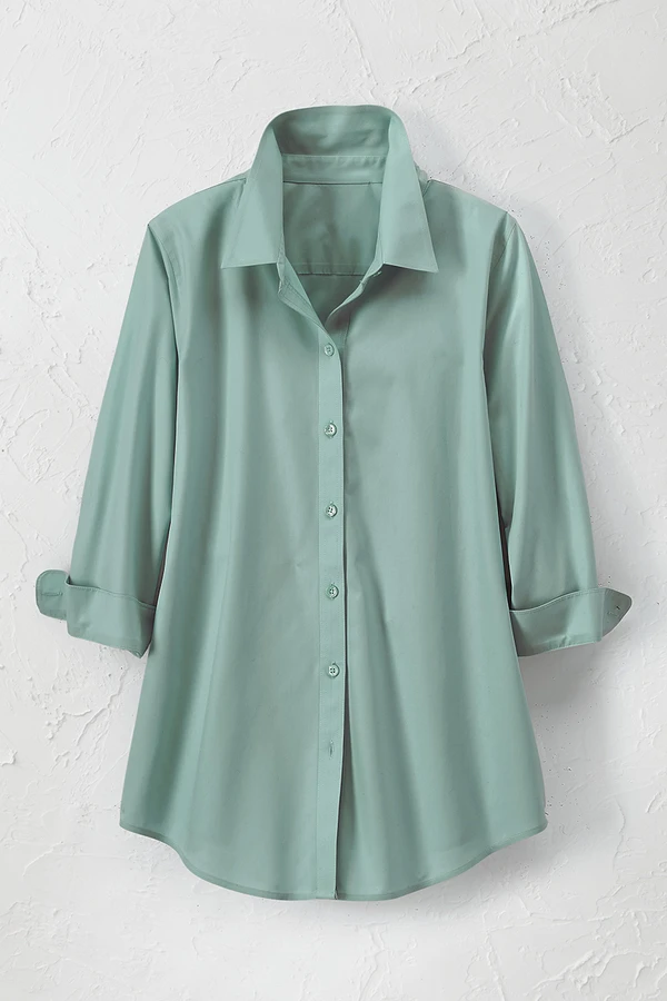 No-Iron 3/4-Sleeve Shirt