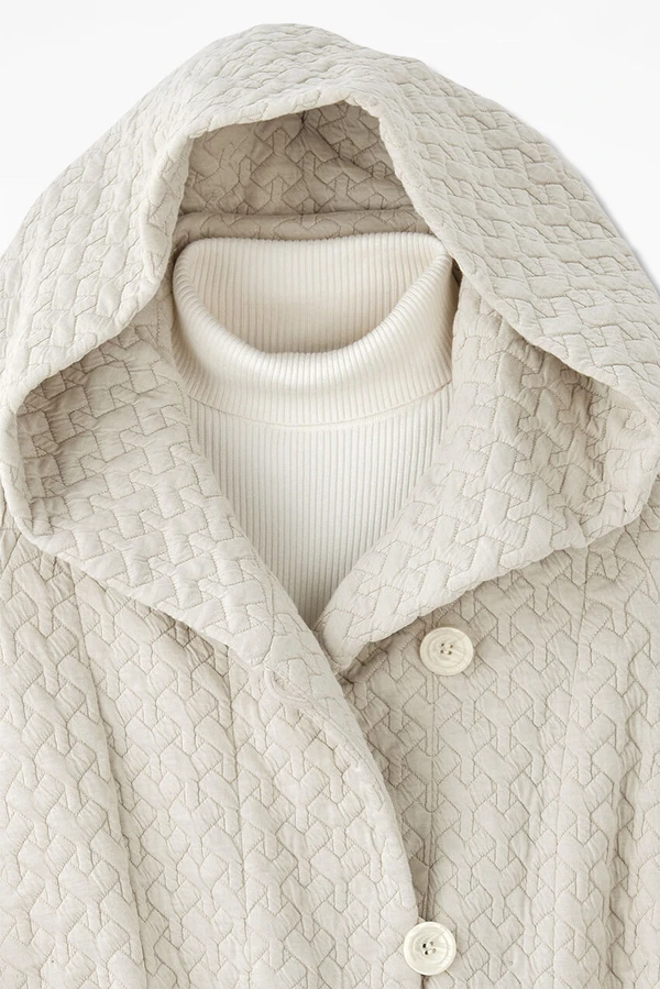 First Frost Textured Knit Coat