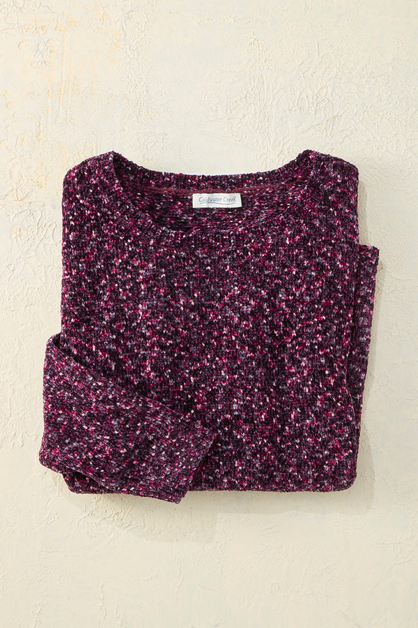 Color Twist Chenille Sweater