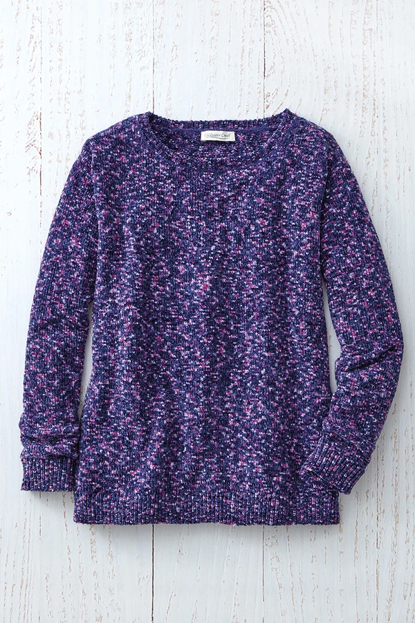 Color Twist Chenille Sweater