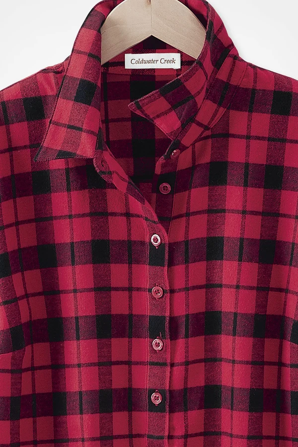 Festive Celebration Plaid Tunic