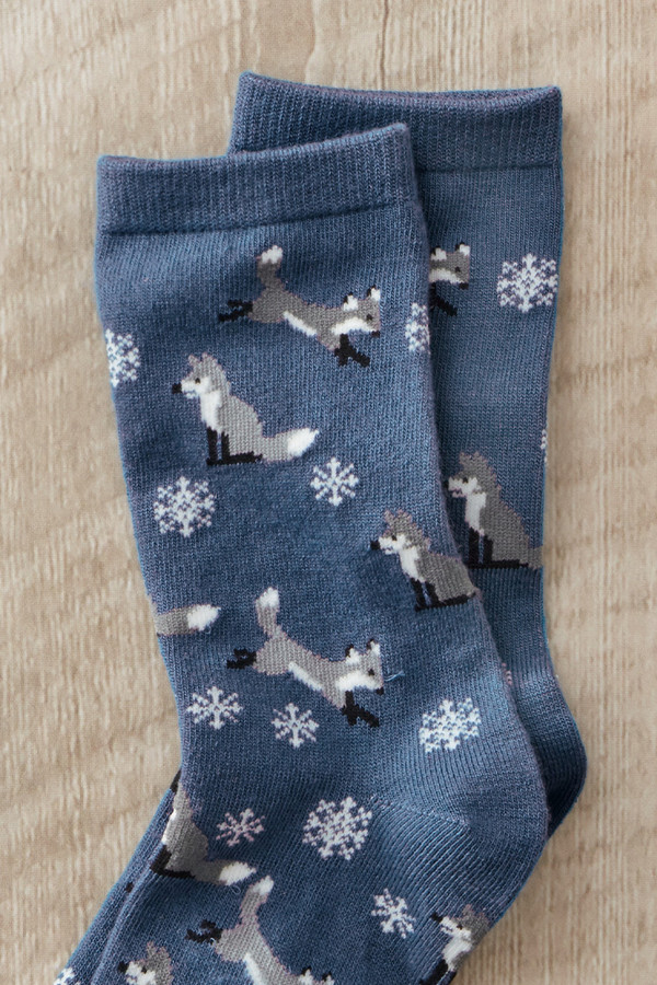 Holiday Motif Crew Socks