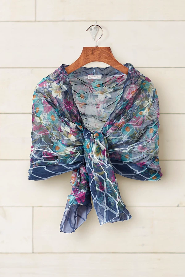 Indigo Meadow Shawl by Komarov