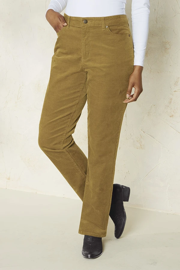 Pinwale Stretch Straight Leg Corduroys