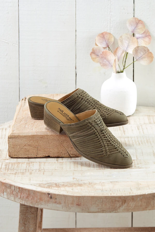 Amarillo Leather Mules by Walk With Me™
