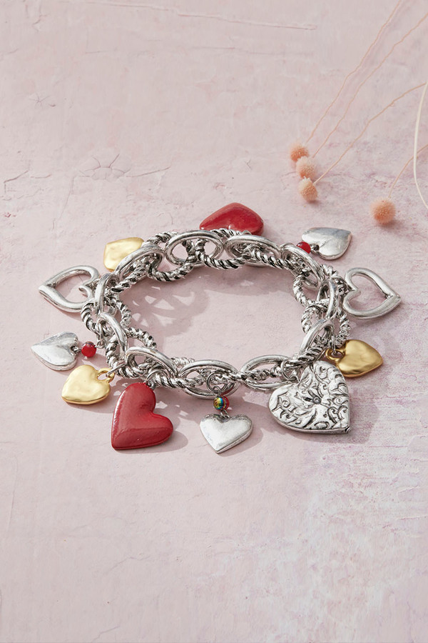 Charmed Hearts Stretch Bracelet - Coldwater Creek