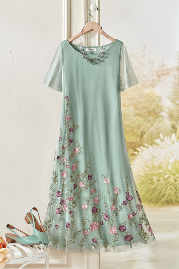 Delicate Intrigue Mesh Dress - Coldwater Creek