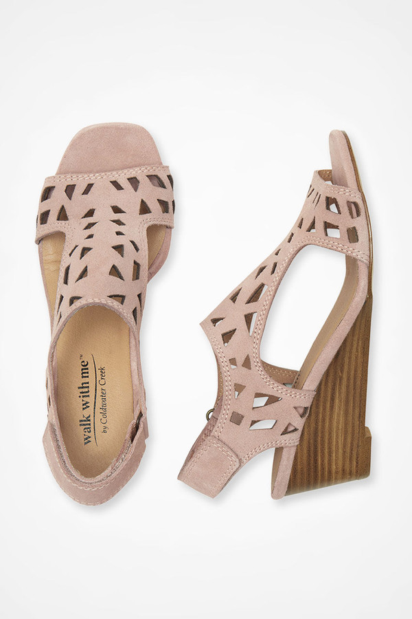 Gayle Suede Wedges by Walk With Me™