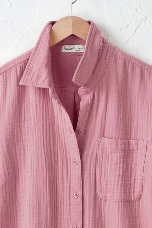 Summer Breeze Gauze Camp Shirt
