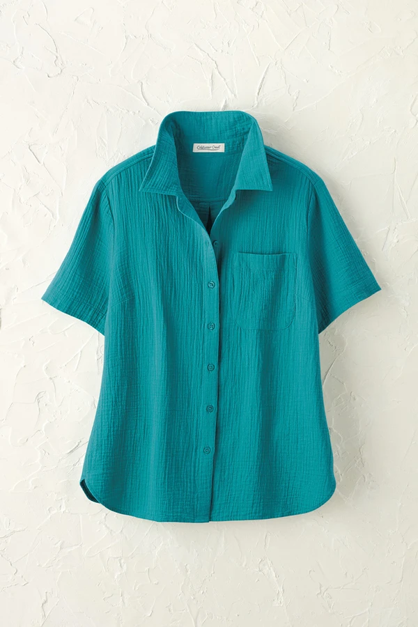 Summer Breeze Gauze Camp Shirt